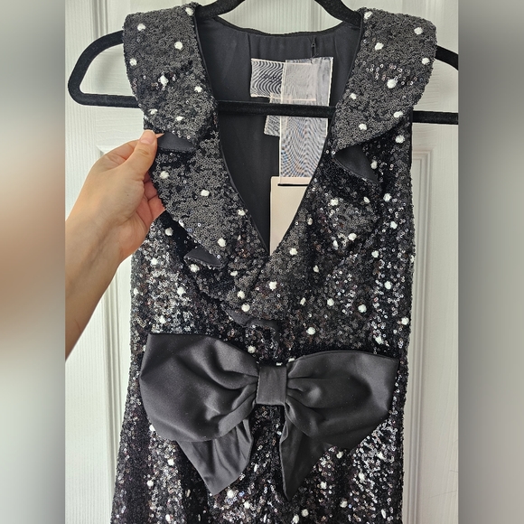 NWT! Giambattista Valli × H&M Sequin Mini Cocktail Dress - Picture 11 of 12